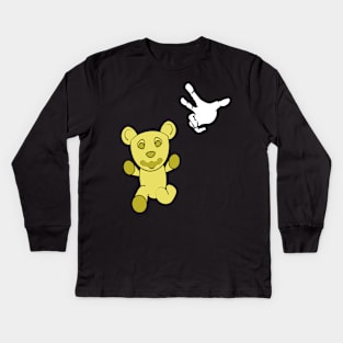 Run Yellow Gummy Run! Kids Long Sleeve T-Shirt